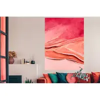 PosterMonkey Poster Abstract - Roze - Pastel - Vormen - 120x160 cm XXL