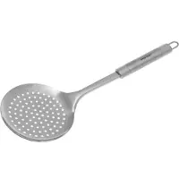 KINGHOFF RVS schuimspaan met geperforeerde lepel voor dumplings en pasta
