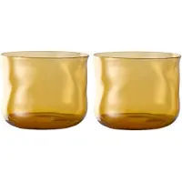 Paveau Swirl Dune - Ribbed Waterglazen - 2 Stuks - Duurzaam Borosilicaatglas
