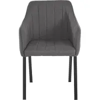 Notio Living Jaxon-Eetkamerstoel - Set van 2 - Grijs Stof