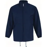 B&C Heren regenkleding - Sirocco windjas/regenjas in het donkerblauw -