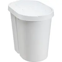 PLAST TEAM Vertriebs GmbH - Prullenbak / Afvalbak - scharnierend deksel - 2 x 25 l Seattle Swing - wit