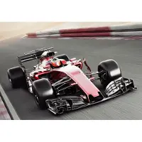 Karo-art Fotobehang F1-Auto Op Een Circuit - Vliesbehang - 300 x 210 cm
