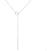 The Jewelry Collection Zilver Gerhodineerde Collier balkje 1 1325592