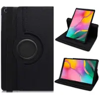Ntech Hoesje Geschikt Voor Samsung Galaxy tab s6 lite 2024 hoes Zwart Draaibare Hoesje Case Cover tablethoes - Tab s6 lite hoes 2020 / 2022 360 Hoes bookcase