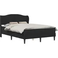 vidaXL Bedframe met hoofdeinde Zwart 140 x 200 cm Fluweel