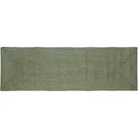 vidaXL Vloerkleden Rechthoekig Olijfgroen 80 x 200 cm Jute