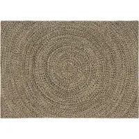 vidaXL Vloerkleden Naturel en Zwart 120 x 170 cm Jute
