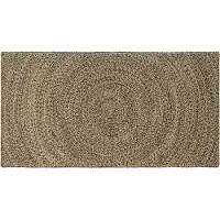 vidaXL Vloerkleden Naturel en Zwart 80 x 150 cm Jute