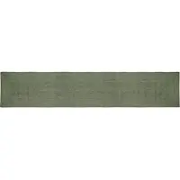 vidaXL Vloerkleden Rechthoekig Olijfgroen 80 x 400 cm Jute