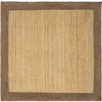 vidaXL Gebied Tapijt Grijs 200 x 200 cm Jute