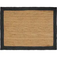 vidaXL Gebied Tapijt Donkergrijs 160 x 230 cm Jute