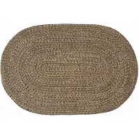 vidaXL Vloerkleden Zwart 122 x 183 cm Jute