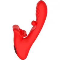 Vuxen IY - Franky - Knabbelende Vibrator met Roterende Bal - Met App Control - Rood