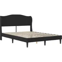 vidaXL Bedframe met hoofdeinde, zwart, 120 x 200 cm, kunstleer