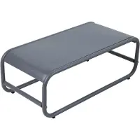 Oviala - Metalen tuintafel 85x40x30 cm grijs - Mixi