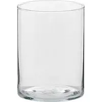 Trend Candles Theelichthouder - transparant - glas - hoog model - 5,5 x 6,5 cm - Glazen kaarsenhouders - Woondecoraties