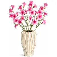 Mica Decorations Kunstbloem Petunia Floral - 5x - H89 cm - roze - kunststof - stelen kunstbloemen - boeket - rozen bloemetjes