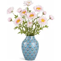 Mica Decorations Kunstbloem Klaproos Poppy - 6x - H62 cm - roze - kunststof - stelen kunstbloemen - boeket - rozen bloemetjes