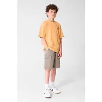 Shoeby T-shirt met backprint oranje Jongens Katoen Ronde hals Backprint - maat 146/152