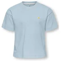 ONLY KIDS MINI T-shirt lichtblauw Meisjes Katoen Ronde hals - maat 110