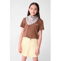 Shoeby T-shirt met backprint bruin Meisjes Katoen Ronde hals Backprint - maat 134/140