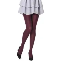Bellivalini Dames Panty - 100 DEN - Medium gloss - Polyamide - BLV-FI-1003 - Bordeaux - S