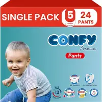 Confy Premium Luierbroekjes Maat 5 Junior 11-18kg 24 stuks