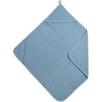 Meyco Baby Uni Badcape - Badstof - Jeans Blue - 75x75cm