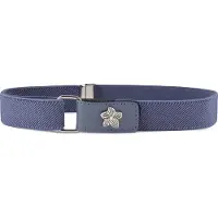 Ladeheid Kinderriem - Riem - Meisjes - Broekriem - Verstelbaar - Polyester - LA-TG-P15G - Jeans/Bloem - 62 cm x 2,5 cm