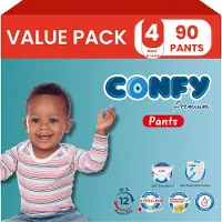 Confy Premium Pants - Luierbroekjes Maat 4 (9-14kg) - 90 Luierbroekjes - Value Pack