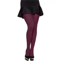 Merry Style MS-GB-162 Dames Panty - 60 DEN -Plus Size - Grote maat - Polyamide - Wijnrood - XXL