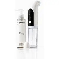 InnovaGoods Gezicht reinigingsset - - Kombucha Vibepure - Oplaadbare borstel met 6 koppen - Gel 200 ml - USB