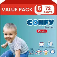 Confy Premium Pants - Luierbroekjes Maat 5 (12-17kg) - 72 Luierbroekjes - Value Pack