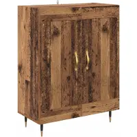 vidaXL Dressoir Oudhout 69,5 x 34 x 90 cm Bewerkt hout
