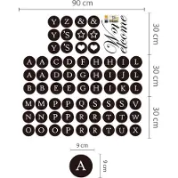 Walplus muursticker welkom thuis 30 x 90 pvc zwart 66 delig