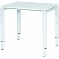 Schaffenburg Verstelbaar Bureau - Domino 80x60 grijs - wit frame
