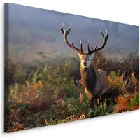 Karo-art Schilderij - Imposant Hert, 5 maten, Premium Print