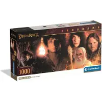 Clementoni - Puzzel - 1000 Stukjes - The Lord of the Rings Panorama - Puzzel Voor Volwassenen