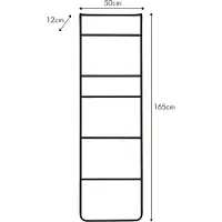 Atmooz Alessia Handdoekrek – H 167 cm – Zwart metaal – Minimalistisch handdoekenrek voor badkamer – Handdoekhouder