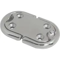 Yacht Steel RVS grondplaat met dubbel klapbaar oog - RVS A4-AISI316