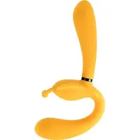 Evolved The Monarch Strapless Strap On Vibrator - Geel