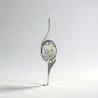 Cavill - Zilveren hanger 925 Sterling Platina Gepl. met Groene Amethist 4,279 ct - Concaaf Ovaal Slijpsel - Minimalistisch Elegant Sieraad
