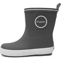 Druppies Regenlaarzen Kinderen - Grijze Rubber Laarzen - Meisjes - Jongens - Fashion Boot - Maat 32