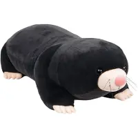 UNUS Mol knuffel pluchen knuffeldier 80cm zwart