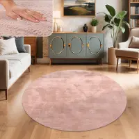 Paco Home Woonkamer tapijt kunstbont pluche hoogpolig shaggy zacht verkrijgbaar in verschillende kleuren 80 cm Rund