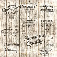 Crearreda Muurstickers Awesome Quality 30x30cm Eva Beige 3 Stuks