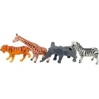 Quint Safari speelfiguren - 6 stuks - wilde dieren - ca. 20 cm - speelgoed dieren