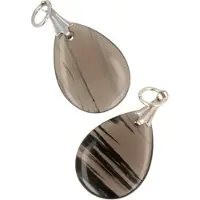 Ruben Robijn Obsidiaan lamellen hanger