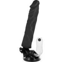BaseCock | Realistic Vibrator Remote Control Black 21 Cm